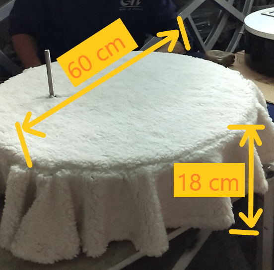 Thông số bục xoay ⌀60cm